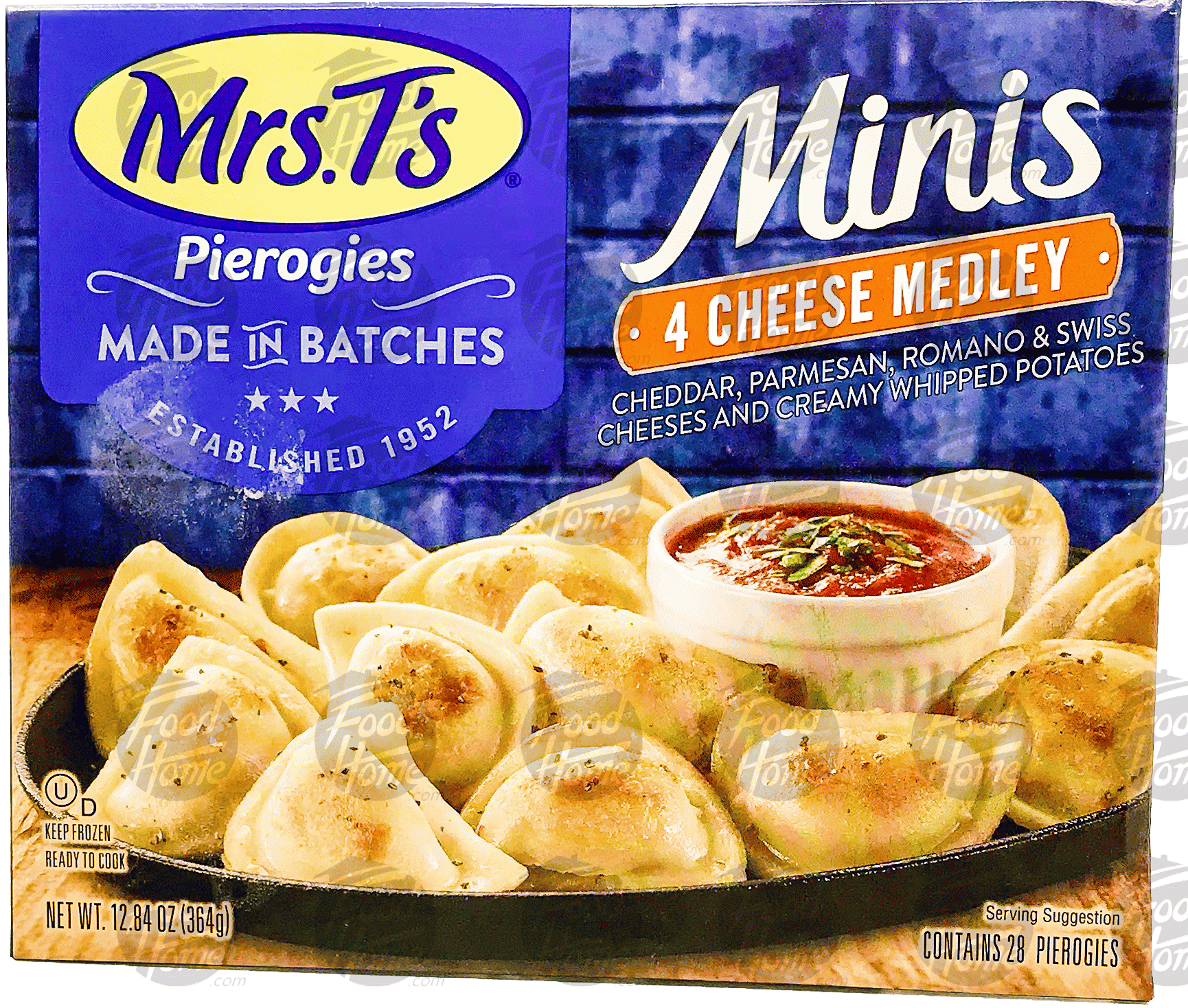 Mrs. T's Pierogies mini four cheese medley, 28 pierogies Full-Size Picture